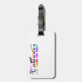 荷物のラベル-おもしろい着色して下さい ラゲッジタグ (裏面縦)