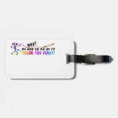 荷物のラベル-おもしろい着色して下さい ラゲッジタグ (裏面横)