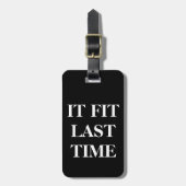 荷物のラベル「それは最後のTimeに合いました ラゲッジタグ (正面縦)