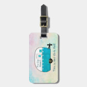 荷物のラベル|のレトロのキャンピングカー ラゲッジタグ (正面縦)