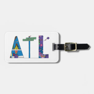 荷物のラベル アトランタ、GA (ATL) ラゲッジタグ