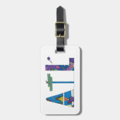 荷物のラベル|アトランタ、GA (ATL) ラゲッジタグ (正面縦)