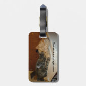 荷物のラベル-カスタムな写真 ラゲッジタグ (裏面縦)