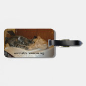 荷物のラベル-カスタムな写真 ラゲッジタグ (裏面横)