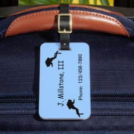 荷物のラベル-ダイバー ラゲッジタグ