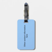 荷物のラベル-ダイバー ラゲッジタグ (裏面縦)