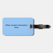 荷物のラベル-ダイバー ラゲッジタグ (裏面横)