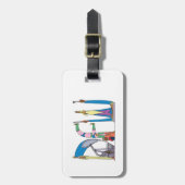 荷物のラベル|ダラスフォート・ワース、TX (DFW) ラゲッジタグ (正面縦)