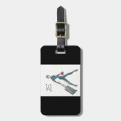 荷物のラベル。 テーマ搭乗員 ラゲッジタグ (正面縦)