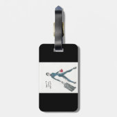 荷物のラベル。 テーマ搭乗員 ラゲッジタグ (裏面縦)