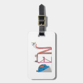 荷物のラベル|デンバー、CO (洞穴) ラゲッジタグ (正面縦)
