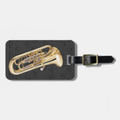 荷物のラベル-ユーフォニアム-色を選んで下さい ラゲッジタグ (正面横)