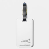 荷物のラベル ラゲッジタグ (裏面縦)