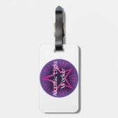 荷物のラベル ラゲッジタグ (裏面縦)