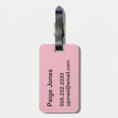 荷物のラベル ラゲッジタグ (裏面縦)