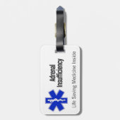 荷物のラベル: 人命救助のステロイドについて私に尋ねて下さい ラゲッジタグ (裏面縦)