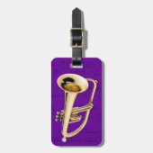 荷物のラベル- Flugelhorn -色を選んで下さい ラゲッジタグ (正面縦)