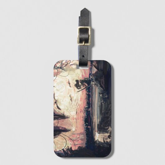 荷物のラベル- micgurroによる私の目の世界 ラゲッジタグ (正面縦)