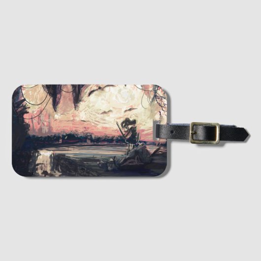 荷物のラベル- micgurroによる私の目の世界 ラゲッジタグ (正面横)