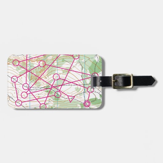 荷物のラベル- orienteeringコース ラゲッジタグ (正面横)