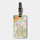 荷物のラベル- orienteering地図 ラゲッジタグ (正面縦)