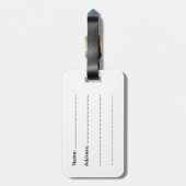 荷物のラベル- pallas猫 ラゲッジタグ (裏面縦)