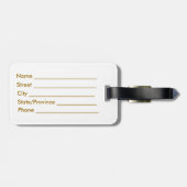 荷物のラベルMalta*の紋章付き外衣 ラゲッジタグ (裏面横)