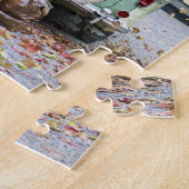 荷物の多いヴィンテージ車 ジグソーパズル (側面)