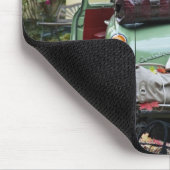 荷物の多いヴィンテージ車 マウスパッド (コーナー)