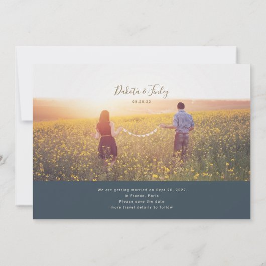 荷物の宛先日付の保存 セーブザデート (裏面)