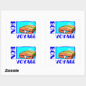 荷物の膨張のスーツケース十分に: "餞別! " 長方形シール (シート)