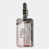 荷物の航空スタイルIDラベル ラゲッジタグ (正面縦)