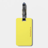 荷物の財布のラベル ラゲッジタグ (裏面縦)