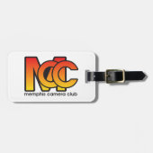 荷物の革バンドが付いているモダンなロゴのラベル ラゲッジタグ (正面横)