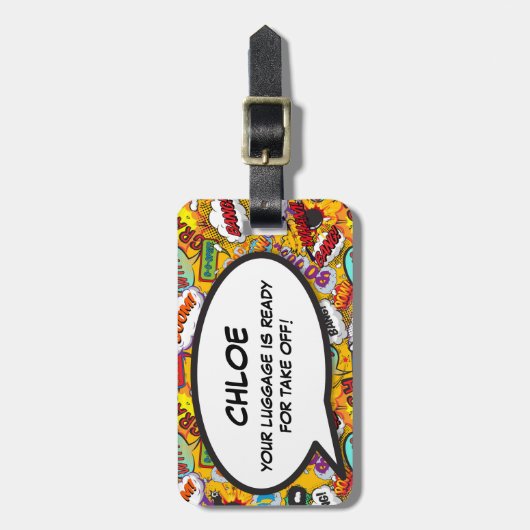 荷物は伝言を解く用意ができている ラゲッジタグ (正面縦)