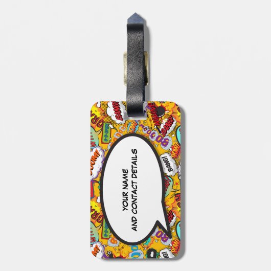 荷物は伝言を解く用意ができている ラゲッジタグ (裏面縦)