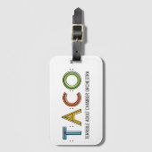 荷物または楽器の箱のラベル ラゲッジタグ (正面縦)