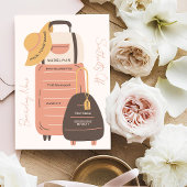 荷物をまとめて！というバチェロレッテパーティーの招待状 ポストカード