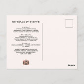 荷物をまとめて バチェロレッテパーティーの招待状 ポストカード (裏面)