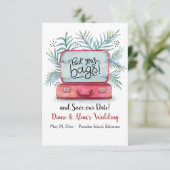 荷物をまとめて 記念日を知らせる発表 招待状 (スタンド正面)