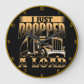 荷物を落としたばかりだ」 ラージ壁時計 (正面)