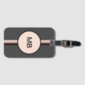 荷物スタイリッシュモノグラムのタグ ラゲッジタグ (正面横)