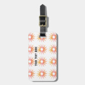 荷物タグあなたのテキストここに名前ブラックカラー文字 ラゲッジタグ (正面縦)