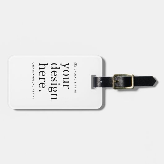 荷物タグあなたのデザインアップロード ラゲッジタグ (正面横)
