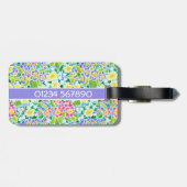 荷物タグかわいらしPrimrosesパターン ラゲッジタグ (裏面横)