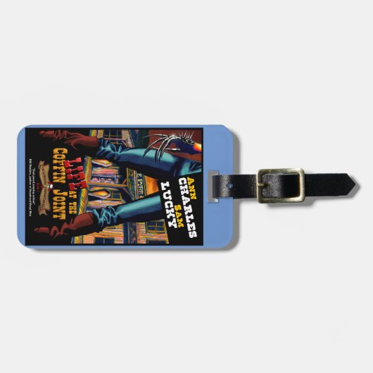 荷物タグで棺のジョイントでの生活。 ラゲッジタグ (正面横)