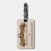 荷物タグで棺のジョイントでの生活。 ラゲッジタグ (裏面縦)