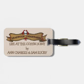 荷物タグで棺のジョイントでの生活。 ラゲッジタグ (裏面横)