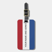 荷物タグとオランダのフラグ ラゲッジタグ (正面縦)