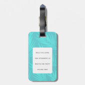 荷物タグをパグ ラゲッジタグ (裏面縦)